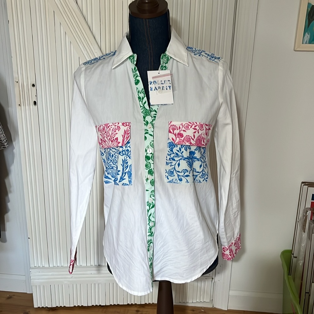 Roller rabbit Aitona guy poplin shirt size xs